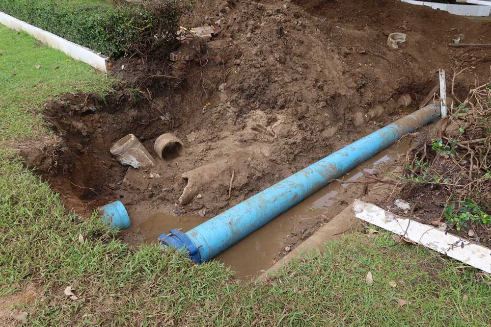 Repairing Sewer Line